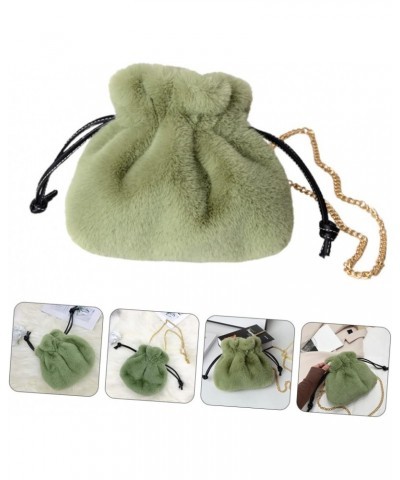 1pc Plush Cinch Bag Women Purses Crossbody Fluffy Shoulder Bag Plush Crossbody Purse Cross Shoulder Bags for Women Outdoor Po...