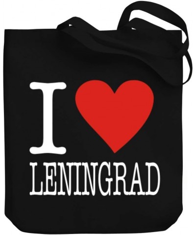 I Love Leningrad Typewriter Style Canvas Tote Bag 10.5" x 16" x 4 $17.60 Totes