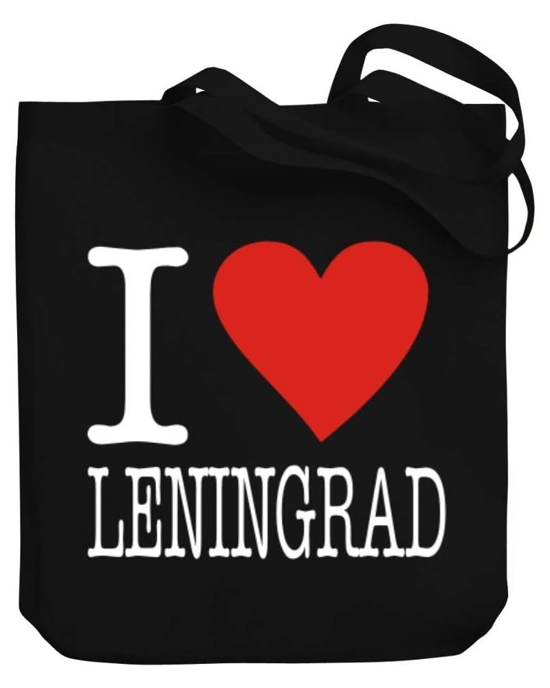 I Love Leningrad Typewriter Style Canvas Tote Bag 10.5" x 16" x 4 $17.60 Totes