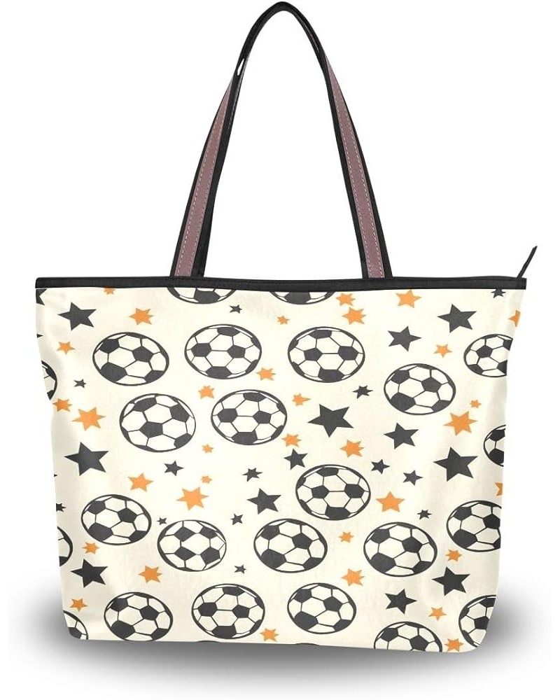 Many Ball and Star Shoulder Bags Large Handle Ladies Handbag Multicoloured $11.88 Shoulder Bags