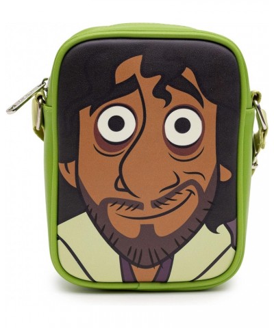 Disney Bag, Cross Body, Encanto Bruno Character Face Close Up with GITD Eyes, Green, Vegan Leather $20.87 Crossbody Bags