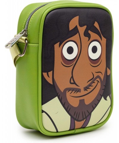 Disney Bag, Cross Body, Encanto Bruno Character Face Close Up with GITD Eyes, Green, Vegan Leather $20.87 Crossbody Bags