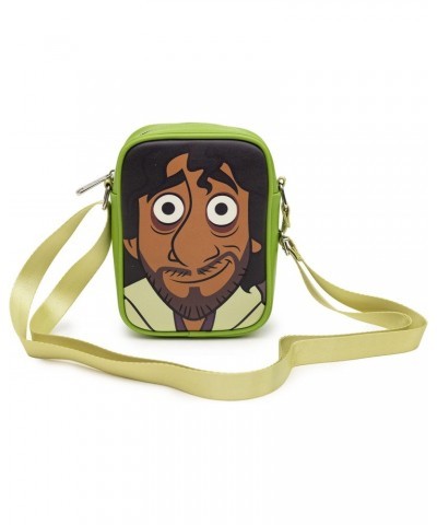 Disney Bag, Cross Body, Encanto Bruno Character Face Close Up with GITD Eyes, Green, Vegan Leather $20.87 Crossbody Bags