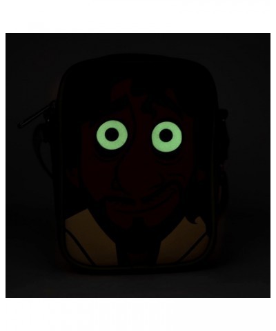 Disney Bag, Cross Body, Encanto Bruno Character Face Close Up with GITD Eyes, Green, Vegan Leather $20.87 Crossbody Bags