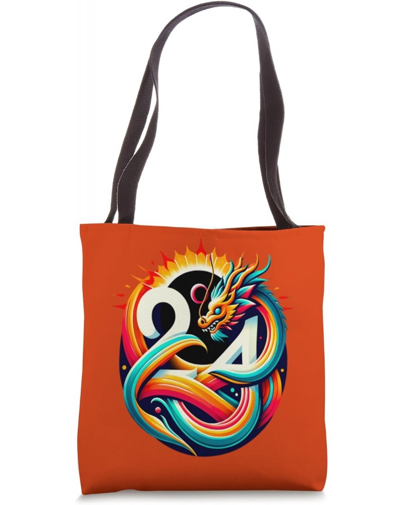 Majestic 2024 Solar Eclipse in the Year of the Dragon Tote Bag $10.80 Totes