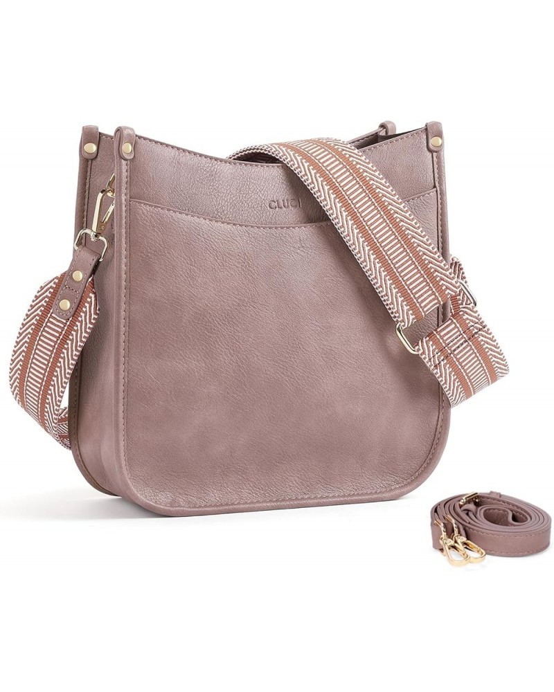 Crossbody Bags For Women Trendy Vegan Leather Purses For Women Shoulder Bag with Two Strap Purple $11.72 Shoulder Bags