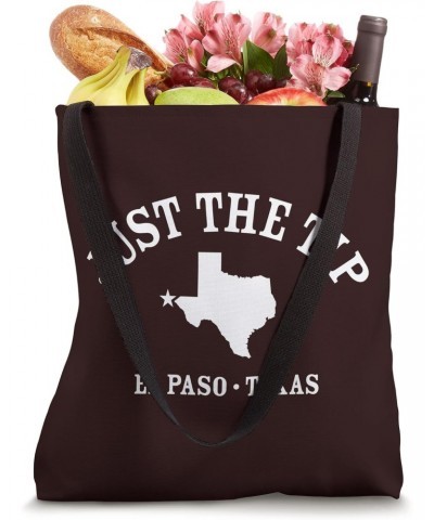 JUST THE TIP / El Paso TX Athletic Design With State Tote Bag $14.84 Totes