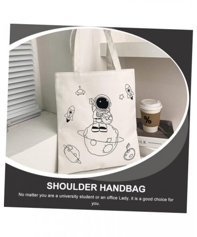 2pcs Astronaut Tote Bag Tote Handbag Carteras Para Mujer De Colgar Hombro Shoulder Tote Over Shoulder Bag for Women Grocery W...