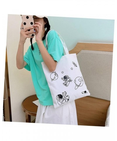 2pcs Astronaut Tote Bag Tote Handbag Carteras Para Mujer De Colgar Hombro Shoulder Tote Over Shoulder Bag for Women Grocery W...