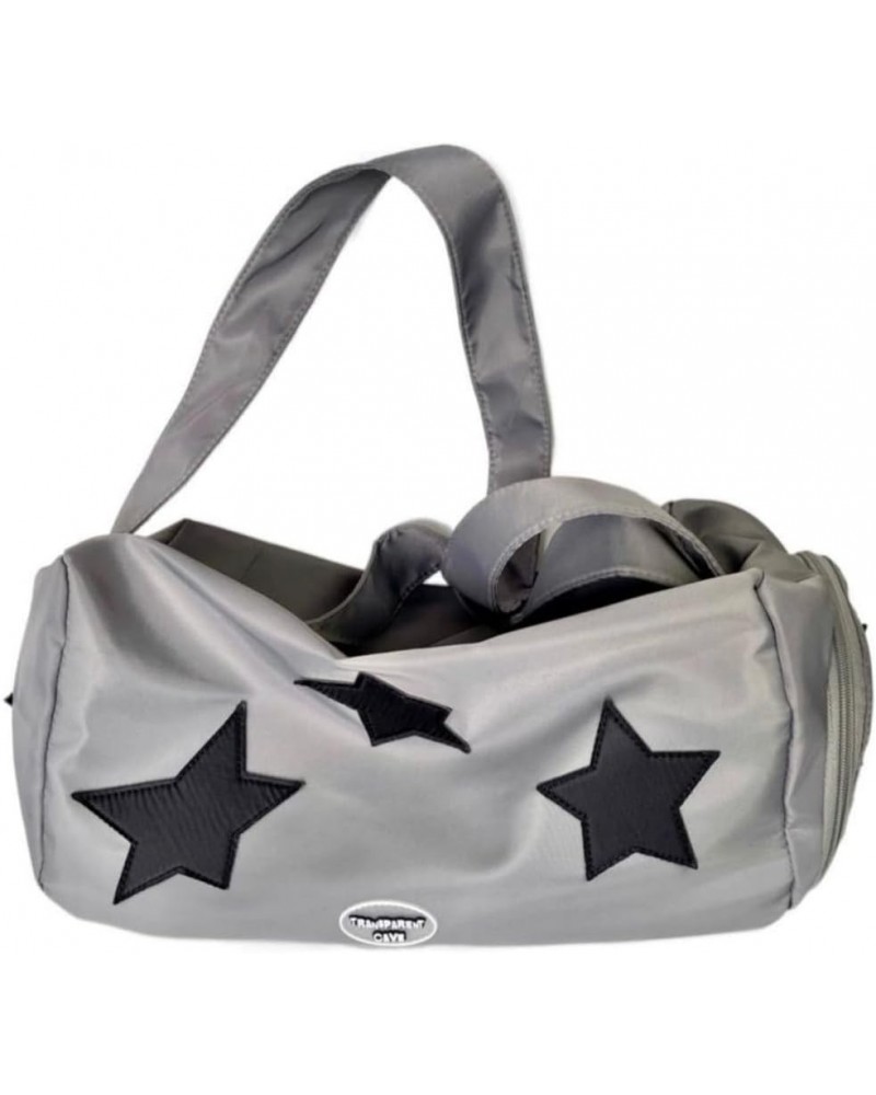 Irregular Star Handbag Punk Tote Bag 2023 Shoulder Bag Harajuku Bag Silvery $18.28 Totes