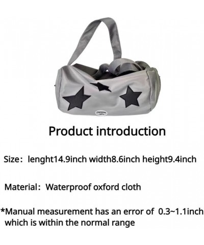 Irregular Star Handbag Punk Tote Bag 2023 Shoulder Bag Harajuku Bag Silvery $18.28 Totes