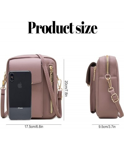 Small Crossbody Bag for Women Cell Phone Purse Bag Shoulder Fashion Travel Pouch Passport Wallet Multi-function Bag Pink $13....