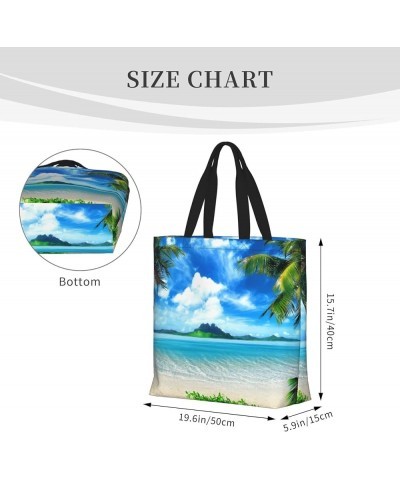 The Sea Print One-Shoulder Convenience Store, Portable Storage Bag, Work, School,Shoulder Bag The Sea $21.14 Shoulder Bags