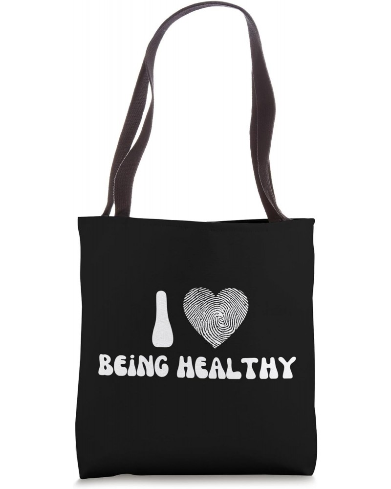 I Love Being Healthy - Heart - Fitness Gym Workout Health Tote Bag $10.66 Totes