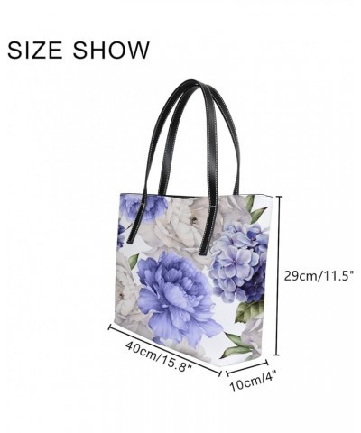 Women's Fashion Casual Handbag,PU Leather Large Capacity PC Work Bag,Travel Camping Picnic Single Shoulder Bag Watercolor Peo...