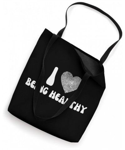 I Love Being Healthy - Heart - Fitness Gym Workout Health Tote Bag $10.66 Totes