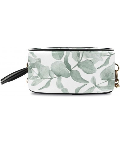 Women's Green Eucalyptus Leaves Tropical Plants 1 Crossbody Bag Fashion Purses Bag Cross Body Bag Shoulder Handbag with Adjus...