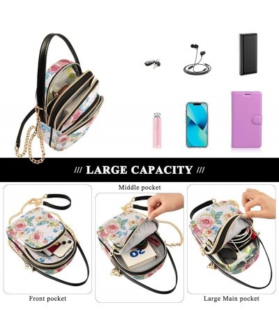 Small Crossbody Handbag for Women Mini Over Shoulder Purse with Three Zippered Pockets Durable Travel Purse Color-hf023 $9.24...