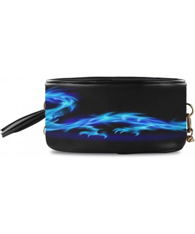 Abstract Dragon PU Leather Small Women Crossbody Shoulder Bag Purse Wallet with Adjustable Chain Strap $14.15 Shoulder Bags