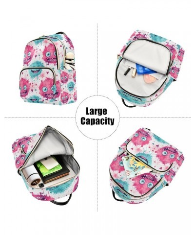 Mini Backpack Purse for Women, Cartoon Monsters3 Travel Bag Casual Daypack Shoulder Bag Small $13.12 Backpacks