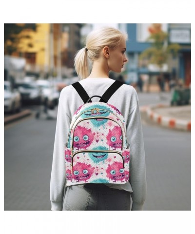 Mini Backpack Purse for Women, Cartoon Monsters3 Travel Bag Casual Daypack Shoulder Bag Small $13.12 Backpacks