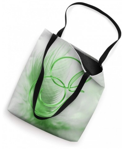 G Green Feather Bird Animal Nature Initial Letter Name Art Tote Bag $9.61 Totes