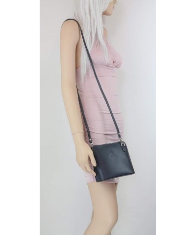 Leather Snake Skin Rigid Cross Body Shoulder Bag Dark Tan $37.49 Crossbody Bags