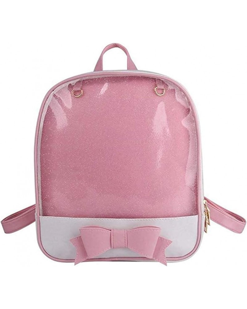 Ita Bag Backpack Cute Candy Bag Purse Bag Summer Beach Bag Purse with Bowknot Transparent Windows for DIY Decors $31.71 Backp...