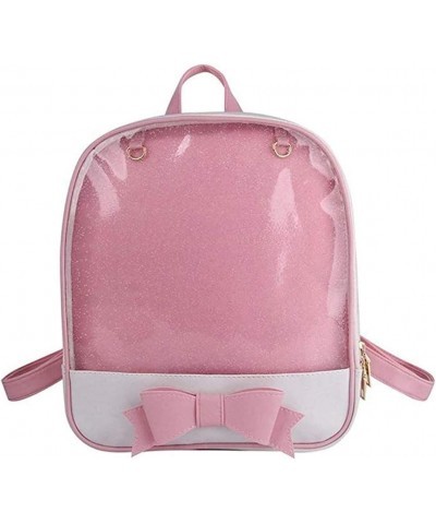 Ita Bag Backpack Cute Candy Bag Purse Bag Summer Beach Bag Purse with Bowknot Transparent Windows for DIY Decors $31.71 Backp...