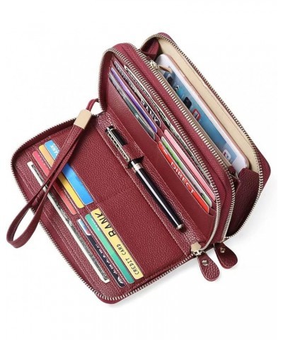 Women's Wallet Women Leather Wallets RFID Blocking Credit Card Holder Large Capacity Women's Wristlet Handbags Ladies Phone P...