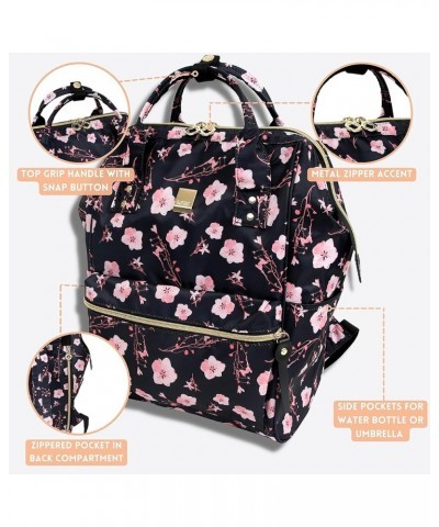 Posy 3-Piece Backpack with Tote and Pouch Pink Bloom $23.31 Backpacks