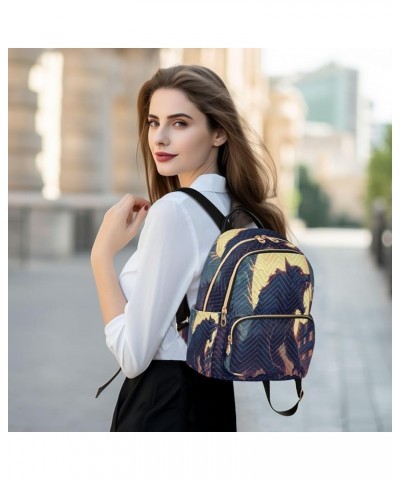 Wolf Moon House Women Backpack Purse Ladies Fashion Shoulder Bag Daypack Travel Bag 10L Small $15.75 Backpacks