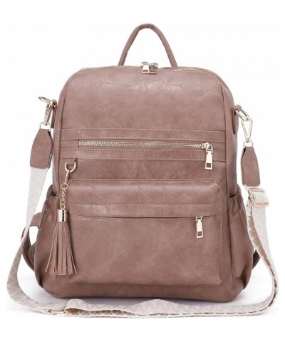 Vegan Leather Backpack Purse for Women,Anti Theft Waterproof Travel Backpack Purse Western Small Casual Daypacks A.pink $20.2...