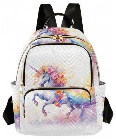 Small Backpack Purse for Women, Running Unicorn Travel Bag Casual Daypack Shoulder Bag Small $16.56 Backpacks