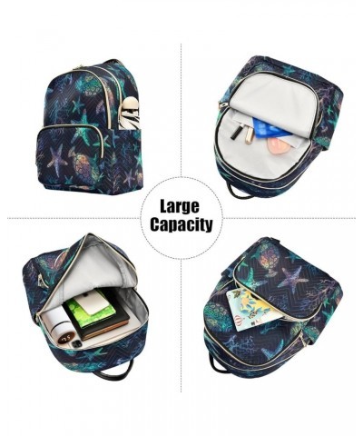 Fashion Backpack Mini Backpack Purse Casual Daily Backpack Colorful Sea Fish for Travel for College Work Small $16.72 Backpacks