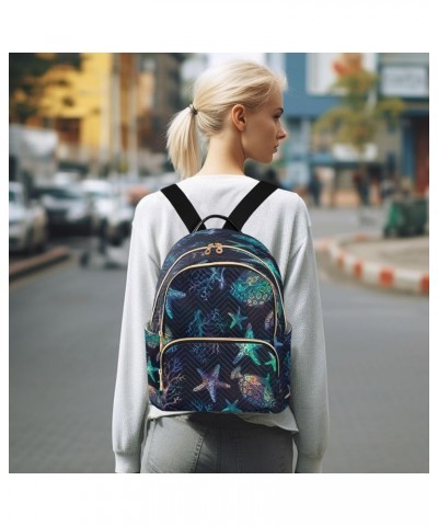 Fashion Backpack Mini Backpack Purse Casual Daily Backpack Colorful Sea Fish for Travel for College Work Small $16.72 Backpacks