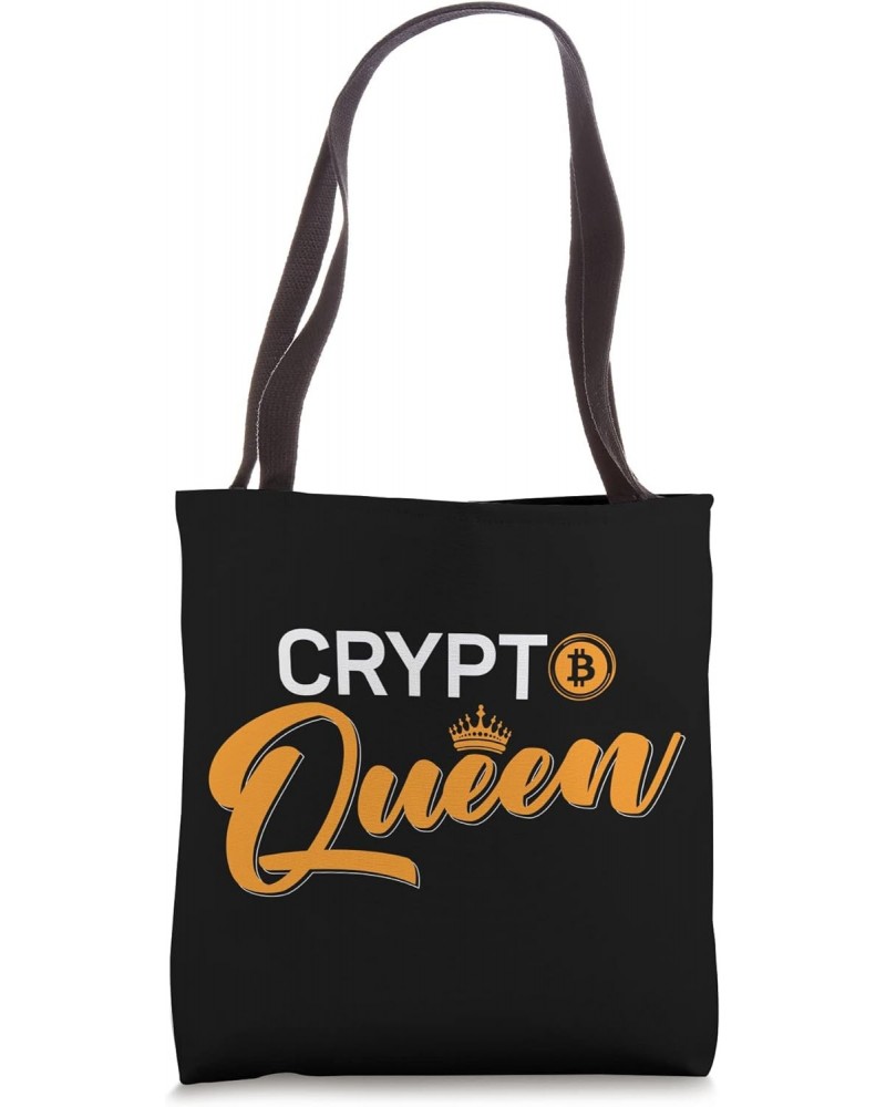 Bitcoin Crypto Crypto Queen Tote Bag $13.19 Totes