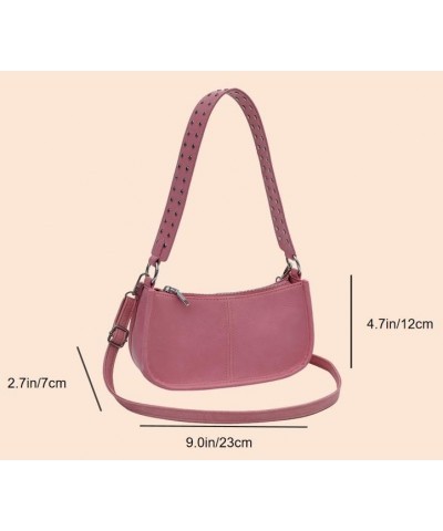 Womens Purses Crossbody Red Shoulder Bag Y2k Purse Red Accessories Grunge Purse Aesthetic Purse Light Pink $17.48 Crossbody Bags