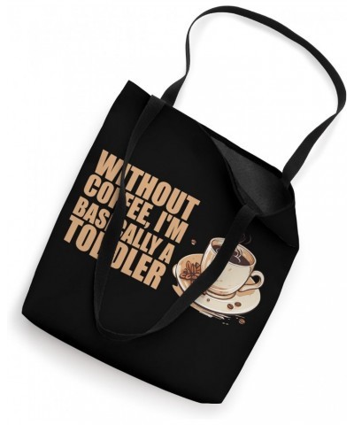 Coffee Cup Barista Coffein Morning Funny Sarcastic Coffee Tote Bag $13.14 Totes