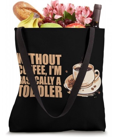 Coffee Cup Barista Coffein Morning Funny Sarcastic Coffee Tote Bag $13.14 Totes