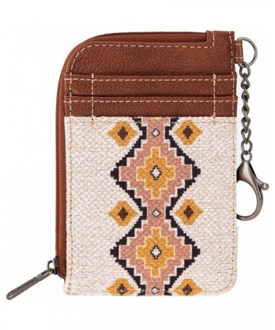 Wrangler Card Wallet for Women Boho Aztec Credit Card Holder with Zipper Pocket Aztec-Angel White $13.24 Wallets