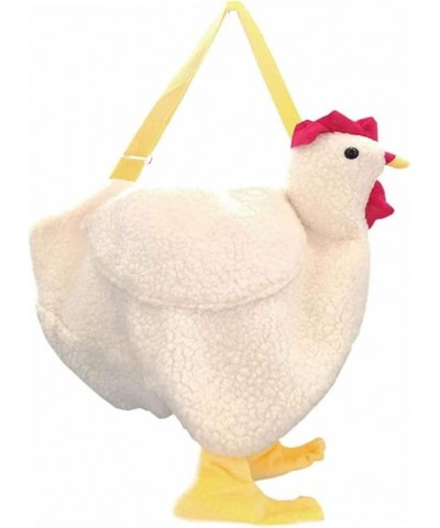 Chicken Bag, Cartoon Shoulder Bag Hen Crossbody Bag Fluffy Hen Handbag Funny Purses for Girl Women $8.69 Shoulder Bags