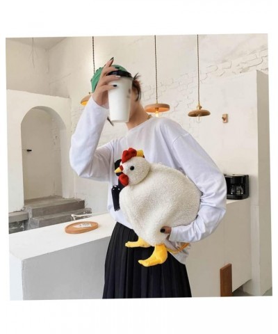 Chicken Bag, Cartoon Shoulder Bag Hen Crossbody Bag Fluffy Hen Handbag Funny Purses for Girl Women $8.69 Shoulder Bags