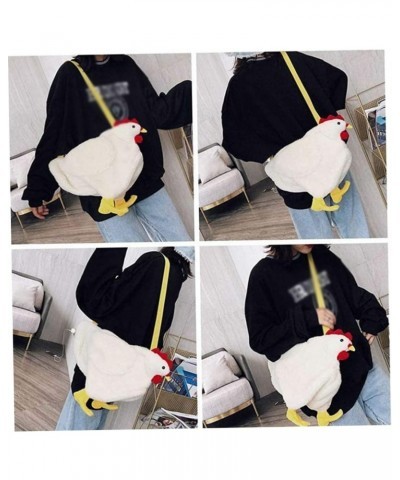 Chicken Bag, Cartoon Shoulder Bag Hen Crossbody Bag Fluffy Hen Handbag Funny Purses for Girl Women $8.69 Shoulder Bags