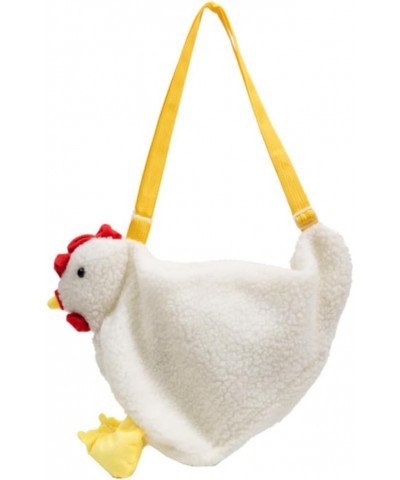 Chicken Bag, Cartoon Shoulder Bag Hen Crossbody Bag Fluffy Hen Handbag Funny Purses for Girl Women $8.69 Shoulder Bags