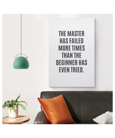 De Meester Heeft Gefaald Meer Keer Dan De Beginner Heeft Zelfs Geprobeerd, Ingelijste Muur Print, SlPoster Canvas Artwork Pri...