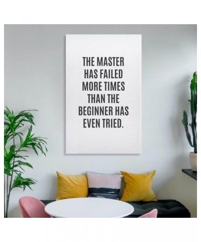 De Meester Heeft Gefaald Meer Keer Dan De Beginner Heeft Zelfs Geprobeerd, Ingelijste Muur Print, SlPoster Canvas Artwork Pri...