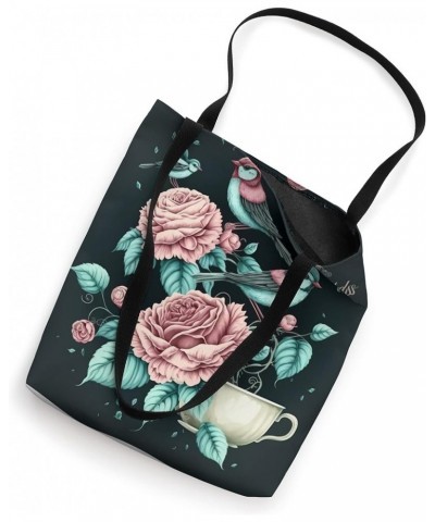 tea time cup morning tea lover cute joyful Tote Bag 16 inches $13.52 Totes