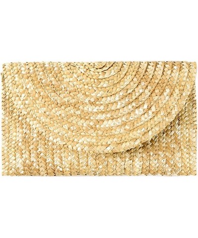 Women Wheat Straw Woven Clutch Leisure Female Wallet Casual Purse Bag Ladies Summer Beach Travel $9.00 Clutches