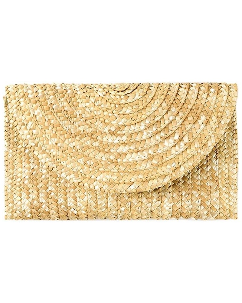 Women Wheat Straw Woven Clutch Leisure Female Wallet Casual Purse Bag Ladies Summer Beach Travel $9.00 Clutches